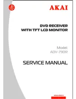 Preview for 1 page of Akai ADV-73DR Service Manual