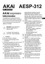 Preview for 1 page of Akai AESP-312 Manual