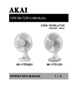 Preview for 1 page of Akai AK-VTD0901 Operator'S Manual