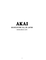 Preview for 5 page of Akai AK-VTD0901 Operator'S Manual