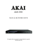 Preview for 1 page of Akai AKD-250U Instruction Manual