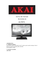 Preview for 1 page of Akai AL1915 User Manual