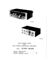 Preview for 2 page of Akai AM-2250 Service Manual