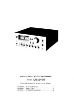 Предварительный просмотр 3 страницы Akai AM-2950 Service Manual