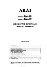 Preview for 2 page of Akai AM-59 Schematic Diagrams