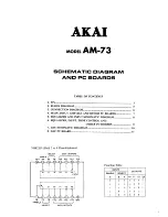 Preview for 17 page of Akai AM 73 Serivce Manual