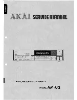 Akai AM-U3 Service Manual preview