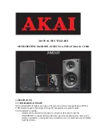 Preview for 1 page of Akai AMD20 User Manual