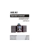 Akai AMP300UCI Operator'S Manual preview
