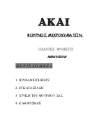 Preview for 9 page of Akai AMW9520W Instruction Manual