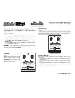 Предварительный просмотр 1 страницы Akai Analog Custom shop Quick Start Manual