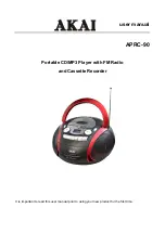 Akai APRC-90 User Manual предпросмотр