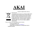 Preview for 7 page of Akai AR170D User Manual