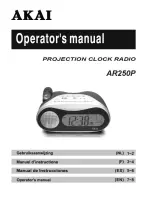 Akai AR250P Operator'S Manual preview