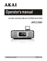 Предварительный просмотр 1 страницы Akai ARC300I Operator'S Manual