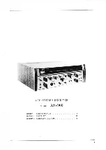 Предварительный просмотр 2 страницы Akai AS-960 Service Manual And Parts List