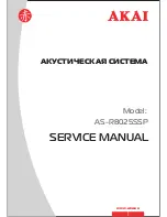 Akai AS-R8025SSP Service Manual preview