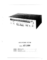 Akai AT-2400 Service Manual preview