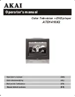 Akai ATD1410X2 Operator'S Manual preview