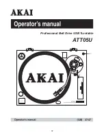 Preview for 1 page of Akai ATT05U Operator'S Manual