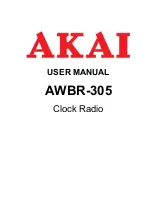 Preview for 1 page of Akai AWBR-305 User Manual