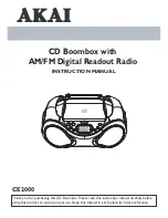 Akai CE2000 Instruction Manual preview