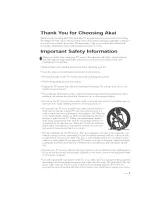 Preview for 3 page of Akai CFTD2083T Owner'S Instructions Manual