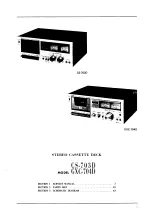 Preview for 2 page of Akai CS-703D Service Manual