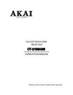 Предварительный просмотр 1 страницы Akai CT-2107ASF Operation Manual