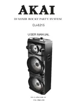 Предварительный просмотр 1 страницы Akai DJ-8215 User Manual