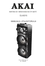 Предварительный просмотр 9 страницы Akai DJ-8215 User Manual