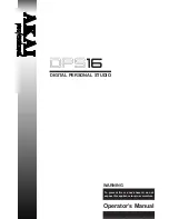 Preview for 1 page of Akai DPS 16 Operator'S Manual