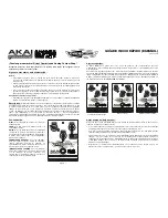 Предварительный просмотр 2 страницы Akai Drive3 Overdrive Quick Start Manual