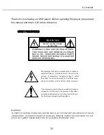 Предварительный просмотр 4 страницы Akai DV-P4330S Operator'S Manual