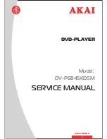 Предварительный просмотр 1 страницы Akai DV-P6845KDSM Service Manual