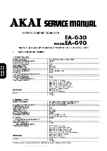 Preview for 1 page of Akai EA-G90 Service Manual