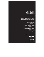 Akai EWI Solo Quick Start Manual предпросмотр