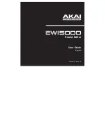 Akai EWI5000 User Manual preview