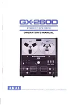 Preview for 1 page of Akai GX-260D Operator'S Manual