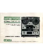 Akai GX-365D Operator'S Manual preview