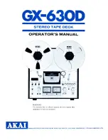 Akai GX-630D Operator'S Manual preview