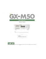 Akai gx-m50 Operator'S Manual предпросмотр