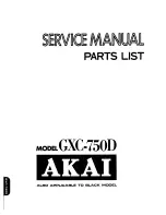 Akai GXC-750D Service Manual предпросмотр