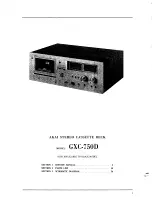 Предварительный просмотр 3 страницы Akai GXC-750D Service Manual