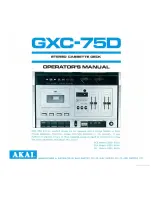 Akai GXC-75D Operator'S Manual preview