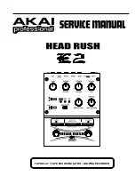 Akai head rush e2 Service Manual предпросмотр