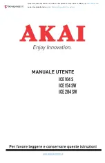 Preview for 1 page of Akai ICE104S Manual