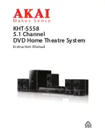 Akai KHT-S558 Instruction Manual preview