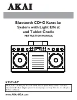 Preview for 1 page of Akai KS303-BT Instruction Manual