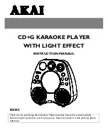 Preview for 1 page of Akai KS390 Instruction Manual